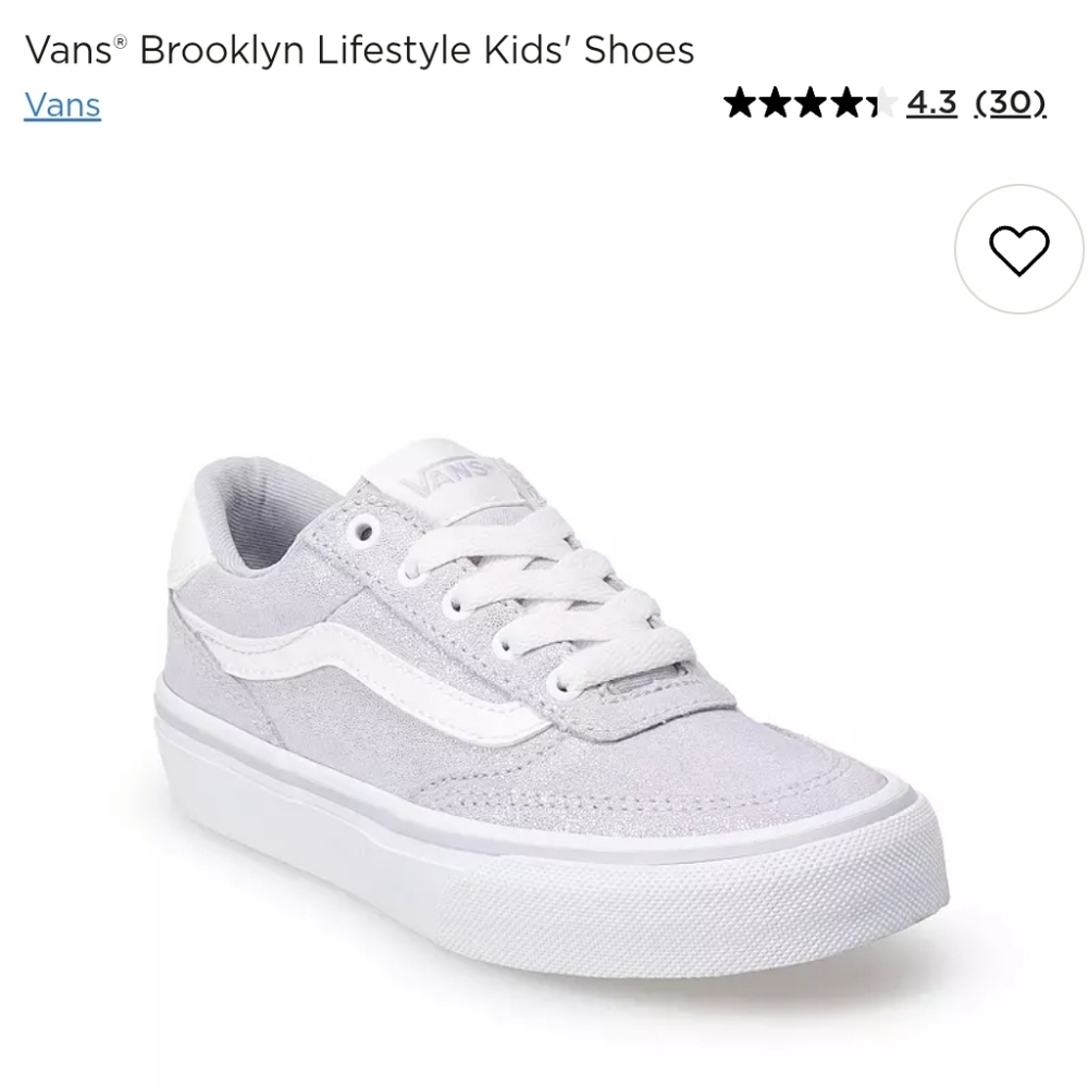 Kids Girls Purple Brooklyn Vans Size 13